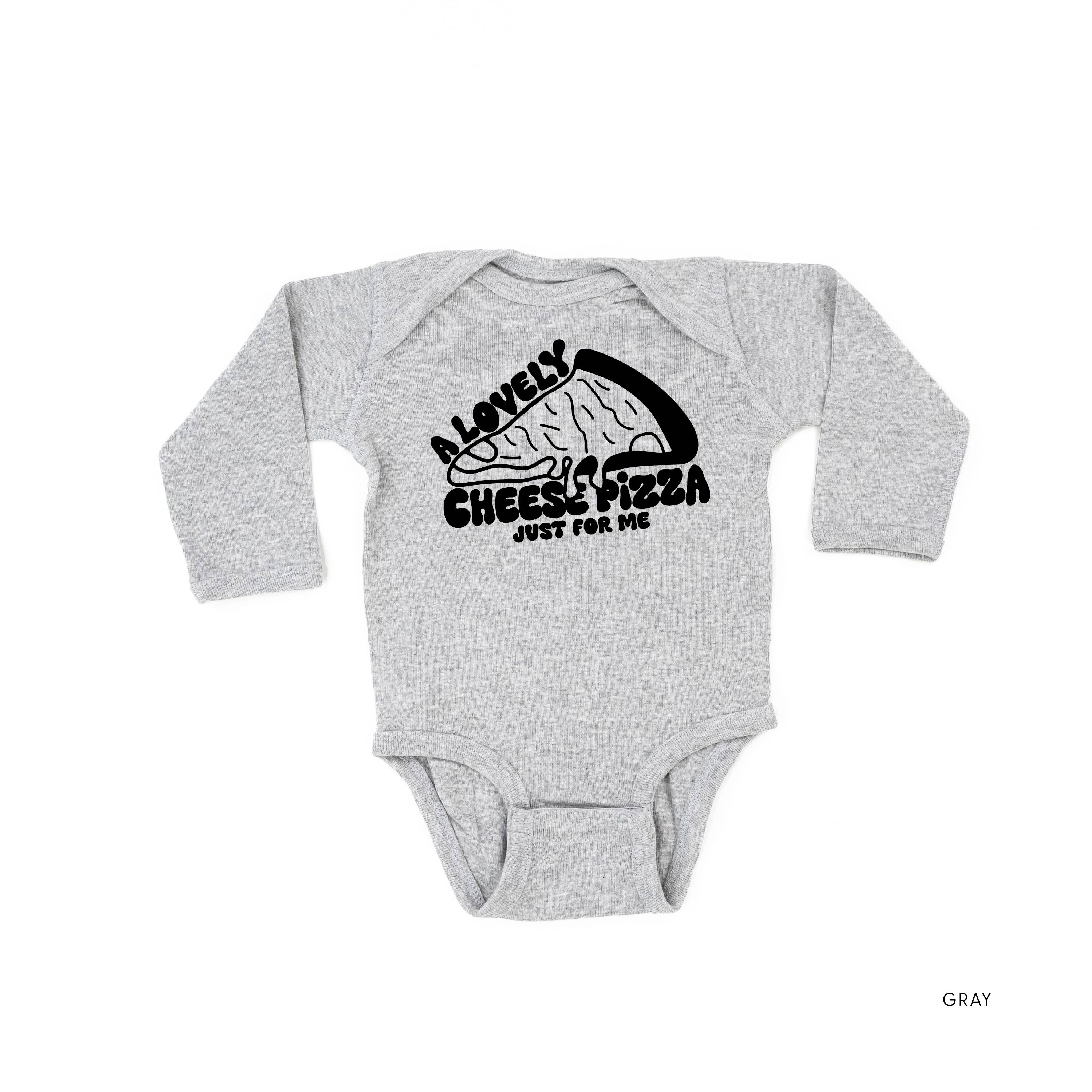 A Lovely Cheese Pizza Just For Me - Child LONG SLEEVE Tee Little Mama Shirt Shop