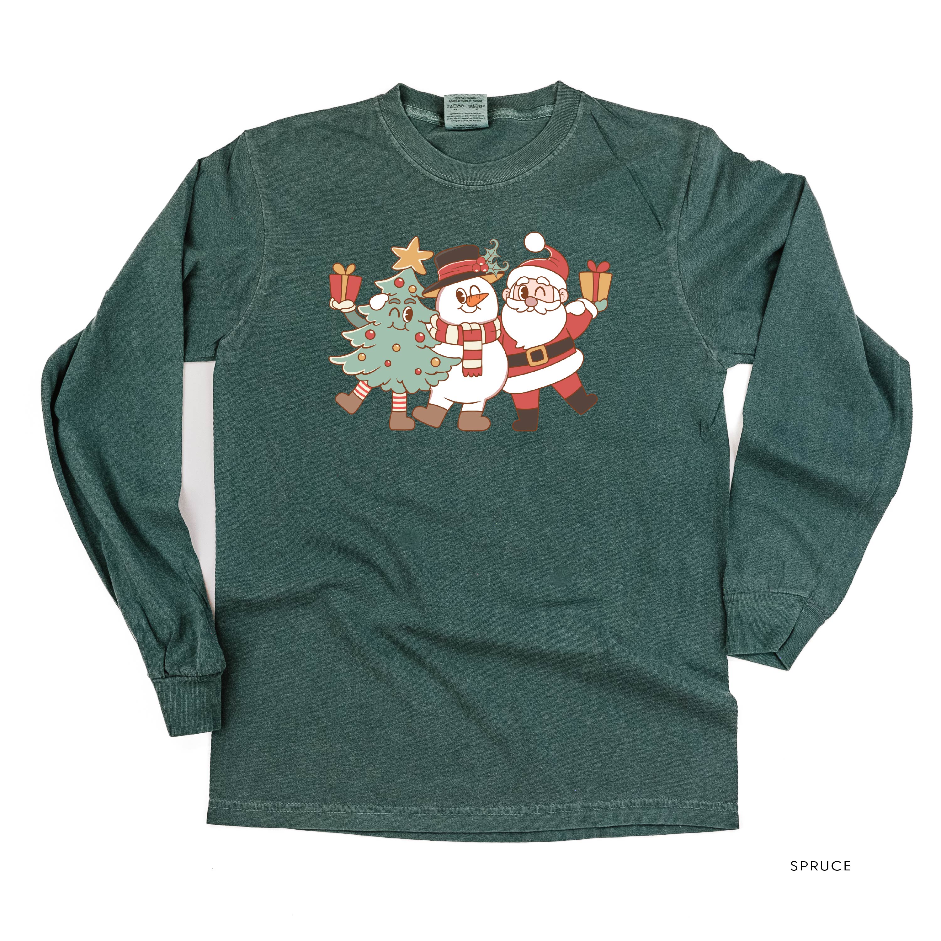 Christmas Pals - LONG SLEEVE Comfort Colors Tee Little Mama Shirt Shop