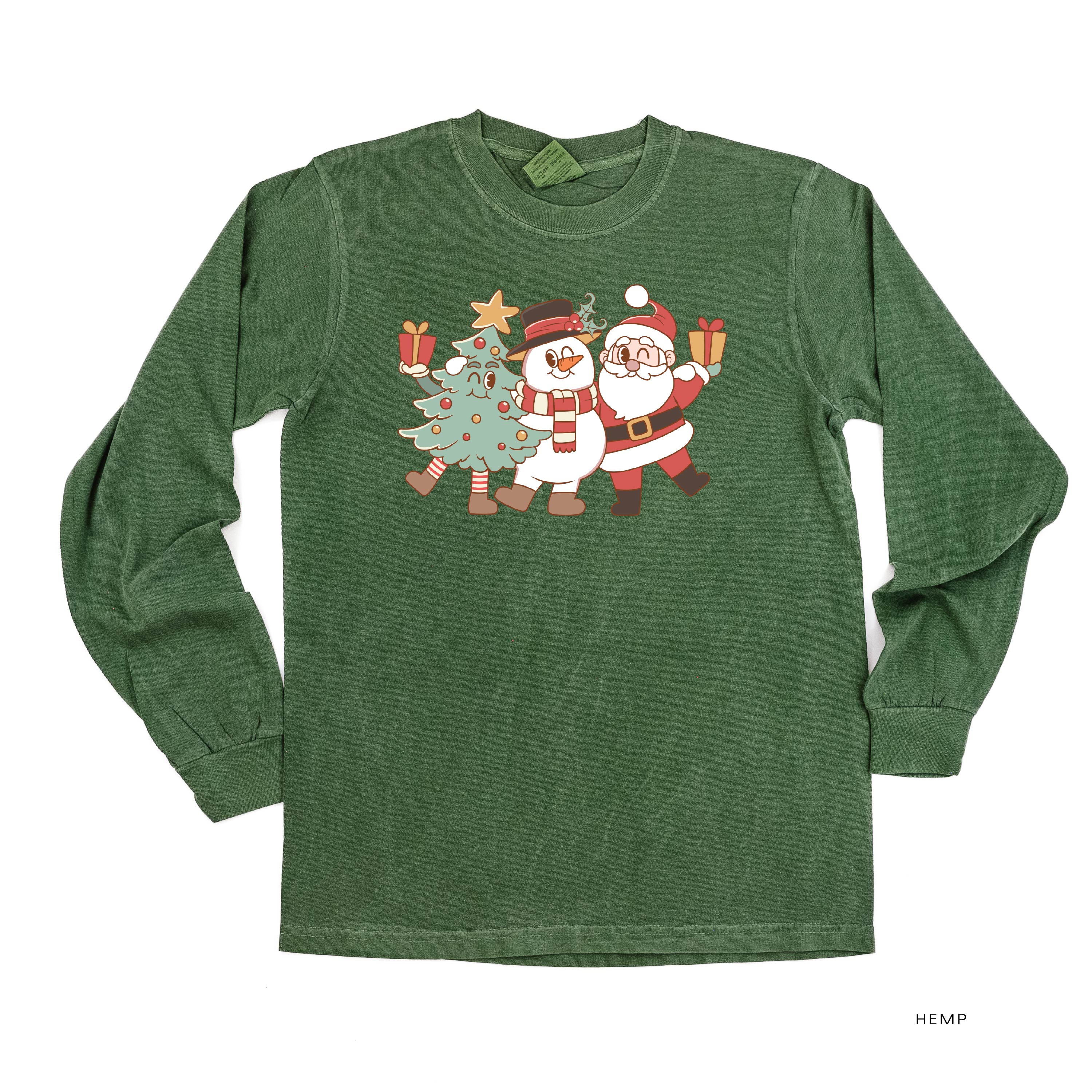 Christmas Pals - LONG SLEEVE Comfort Colors Tee Little Mama Shirt Shop
