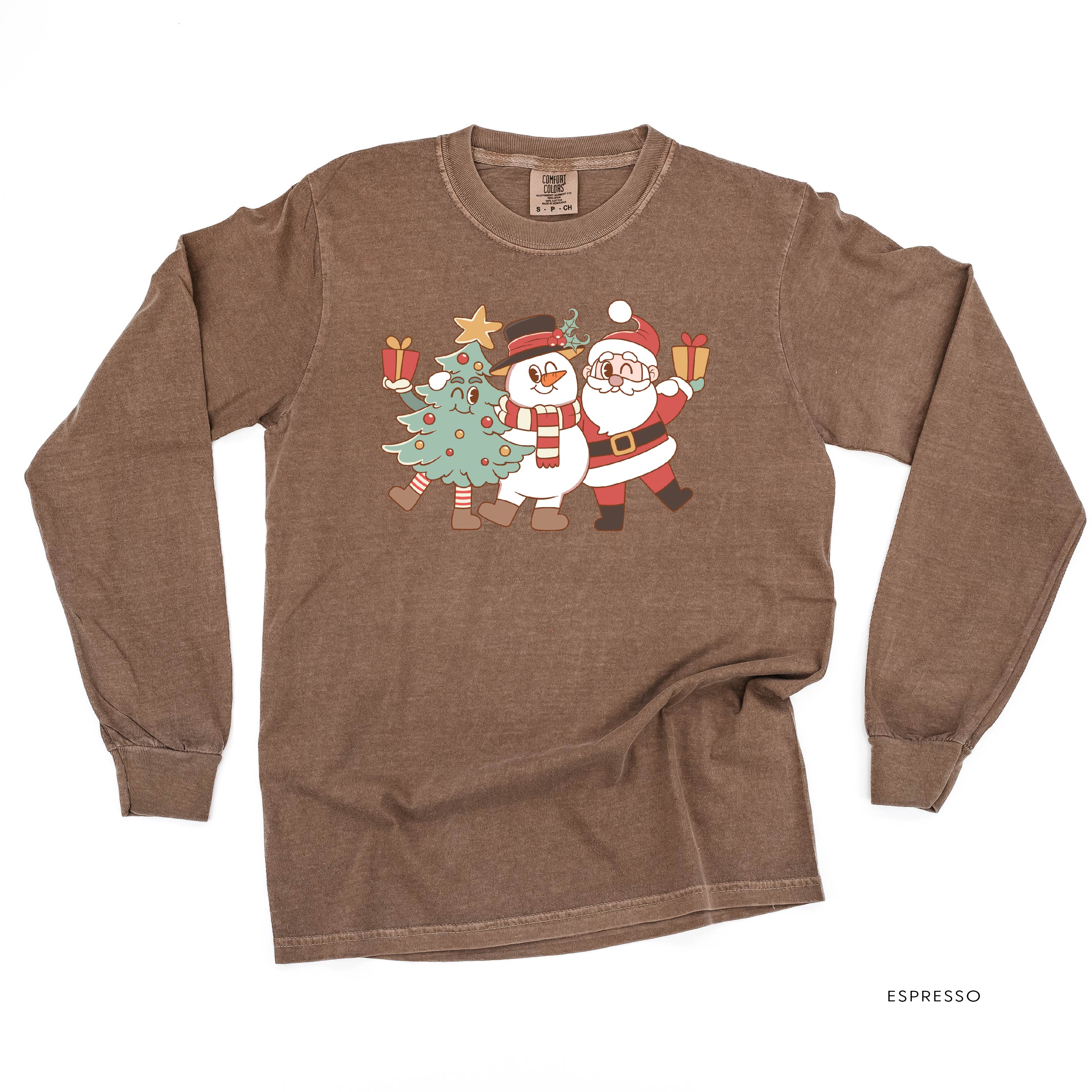 Christmas Pals - LONG SLEEVE Comfort Colors Tee Little Mama Shirt Shop