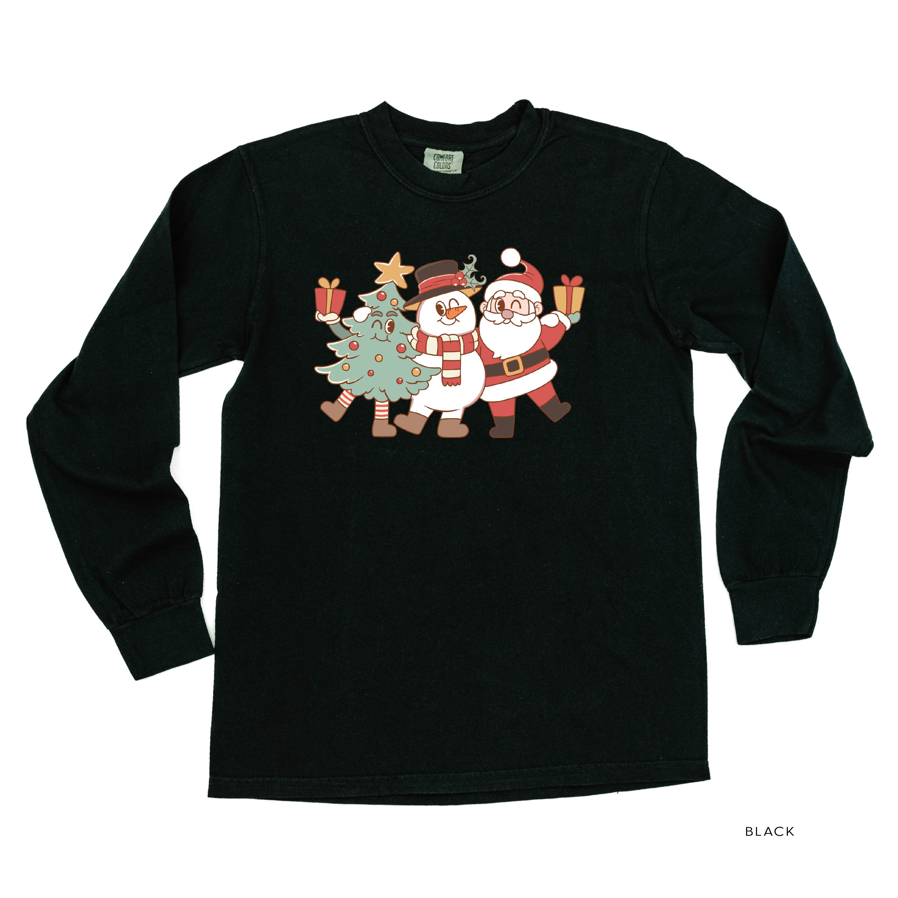 Christmas Pals - LONG SLEEVE Comfort Colors Tee Little Mama Shirt Shop
