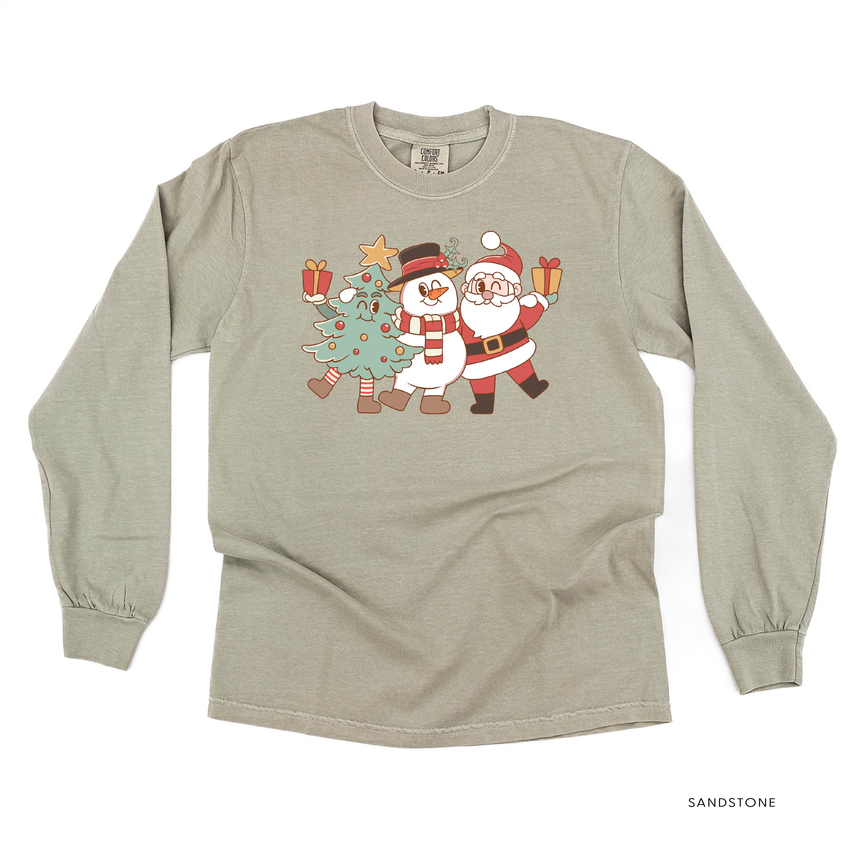Christmas Pals - LONG SLEEVE Comfort Colors Tee Little Mama Shirt Shop