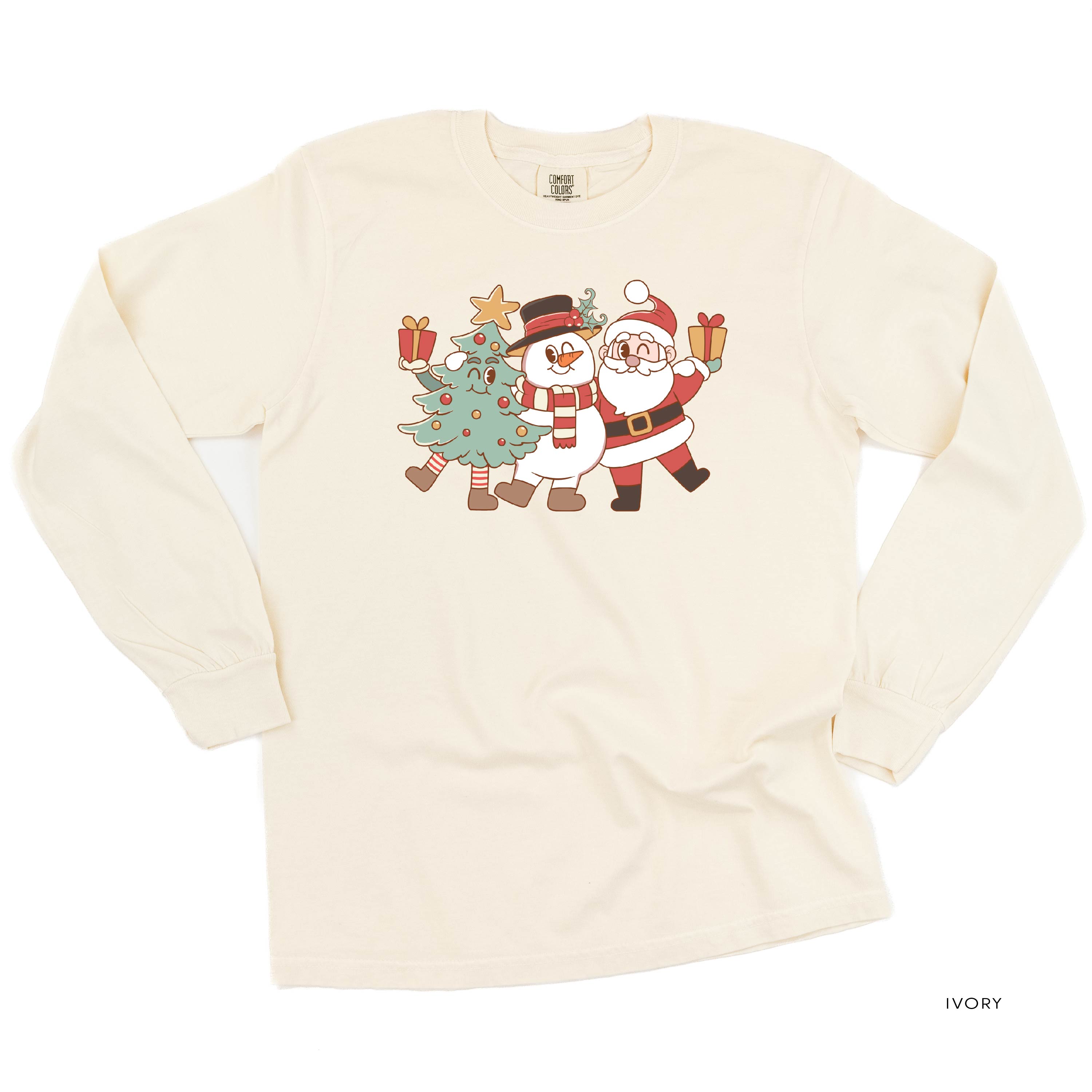 Christmas Pals - LONG SLEEVE Comfort Colors Tee Little Mama Shirt Shop