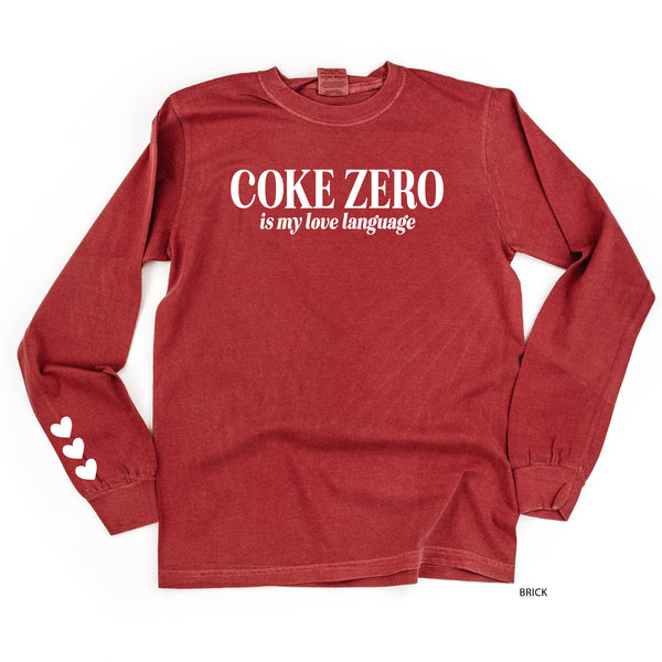 Coke Zero Is My Love Language (sd) - LONG SLEEVE Comfort Colors Tee