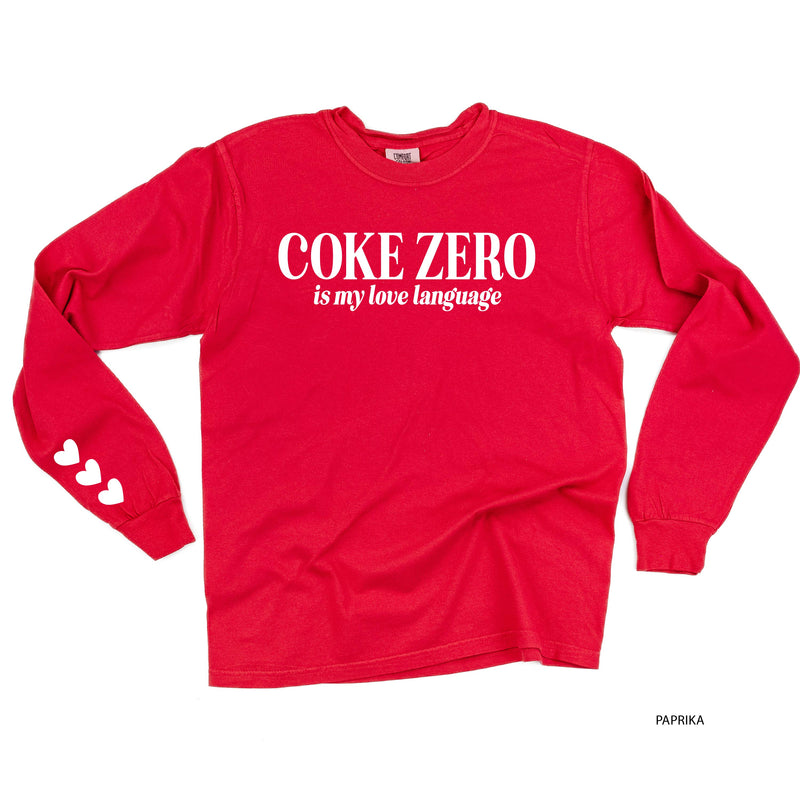 Coke Zero Is My Love Language (sd) - LONG SLEEVE Comfort Colors Tee