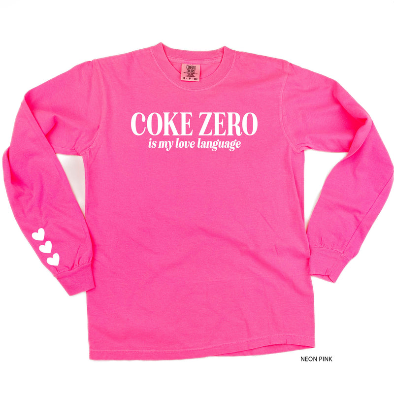 Coke Zero Is My Love Language (sd) - LONG SLEEVE Comfort Colors Tee