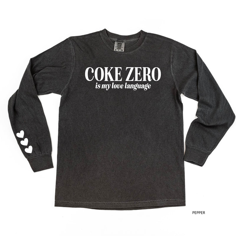 Coke Zero Is My Love Language (sd) - LONG SLEEVE Comfort Colors Tee