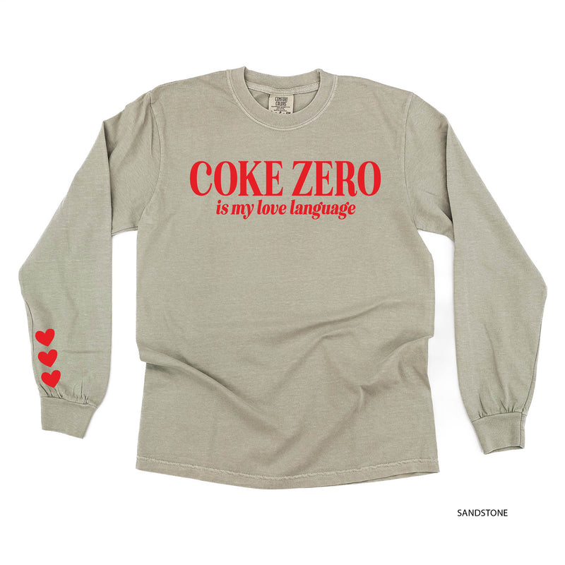 Coke Zero Is My Love Language (sd) - LONG SLEEVE Comfort Colors Tee