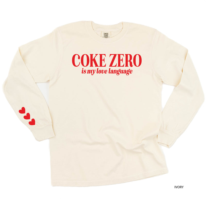 Coke Zero Is My Love Language (sd) - LONG SLEEVE Comfort Colors Tee