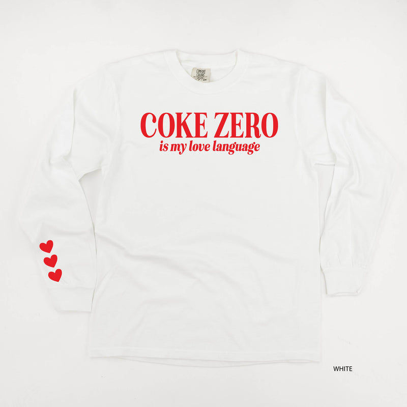 Coke Zero Is My Love Language (sd) - LONG SLEEVE Comfort Colors Tee