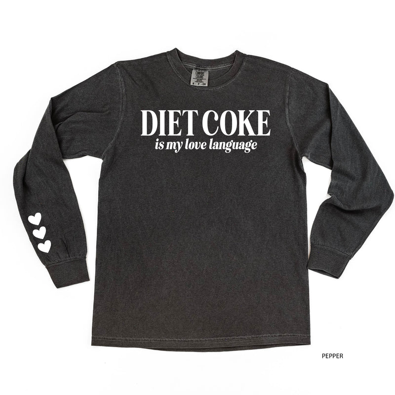 Diet Coke Is My Love Language (sd) - LONG SLEEVE Comfort Colors Tee