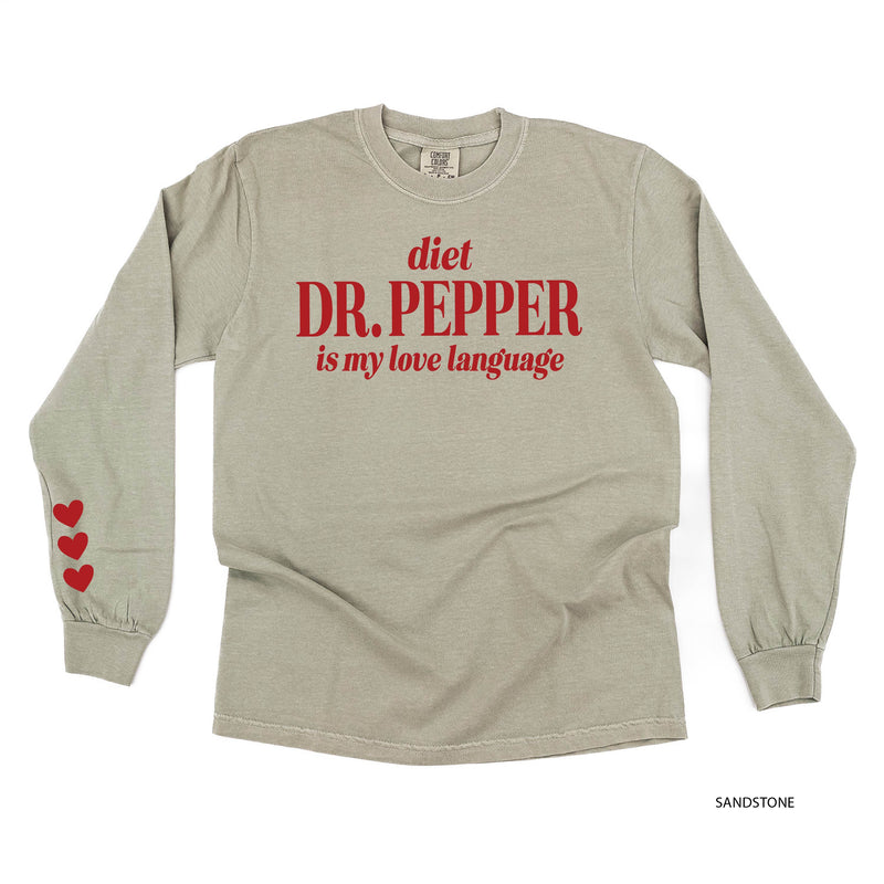 Diet Dr. Pepper Is My Love Language (sd) - LONG SLEEVE Comfort Colors Tee