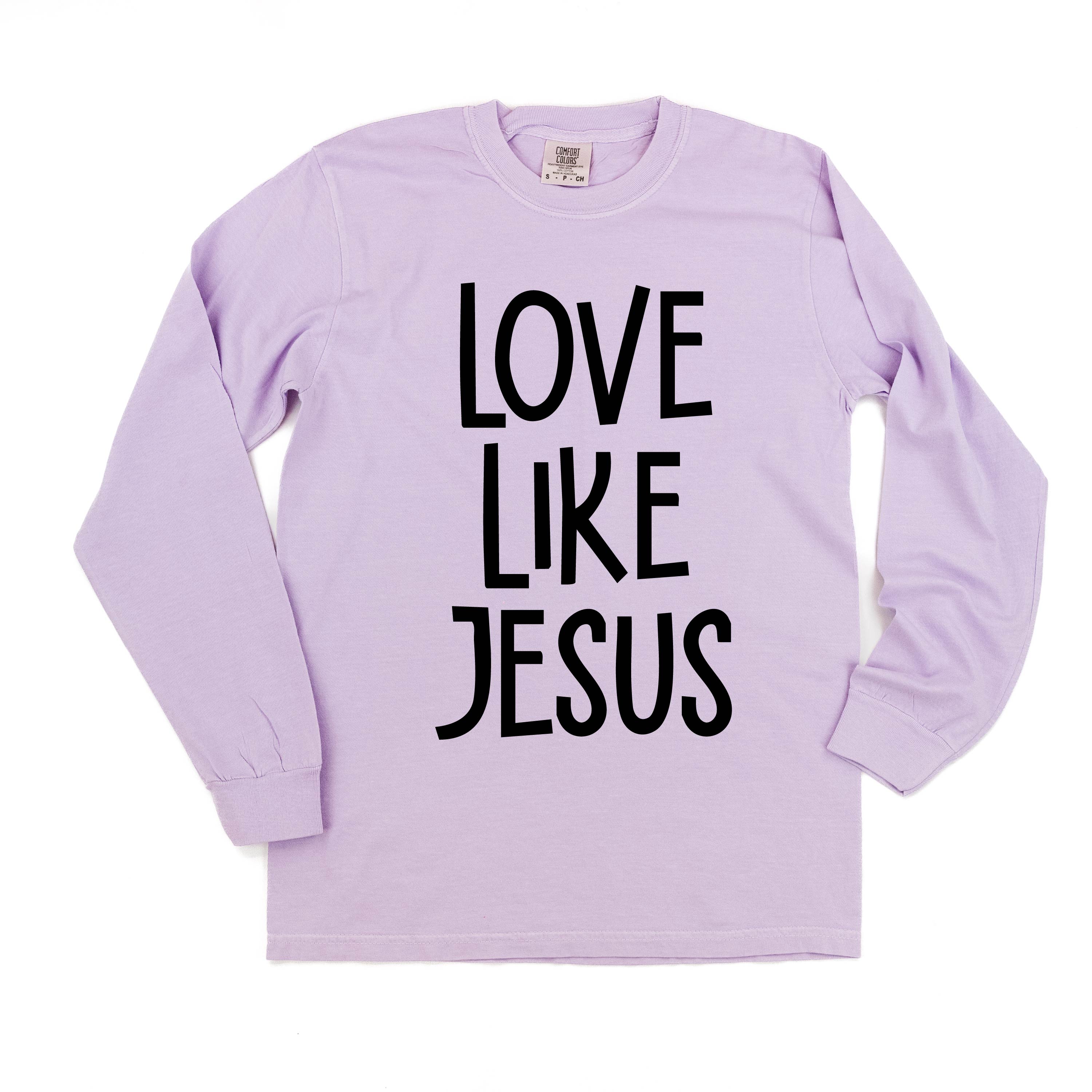 Love Like Jesus - LONG SLEEVE Comfort Colors Tee Little Mama Shirt Shop