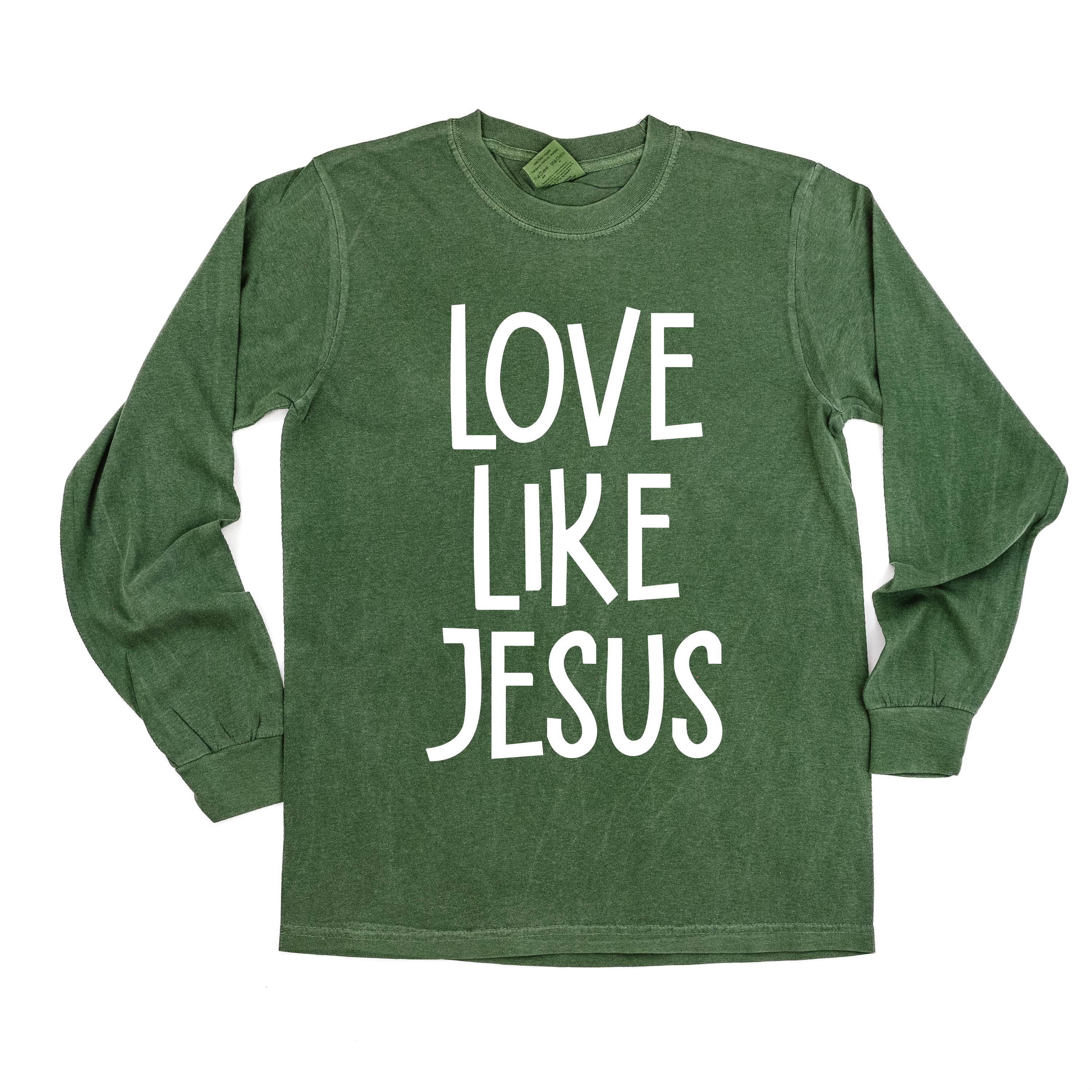 Love Like Jesus - LONG SLEEVE Comfort Colors Tee Little Mama Shirt Shop