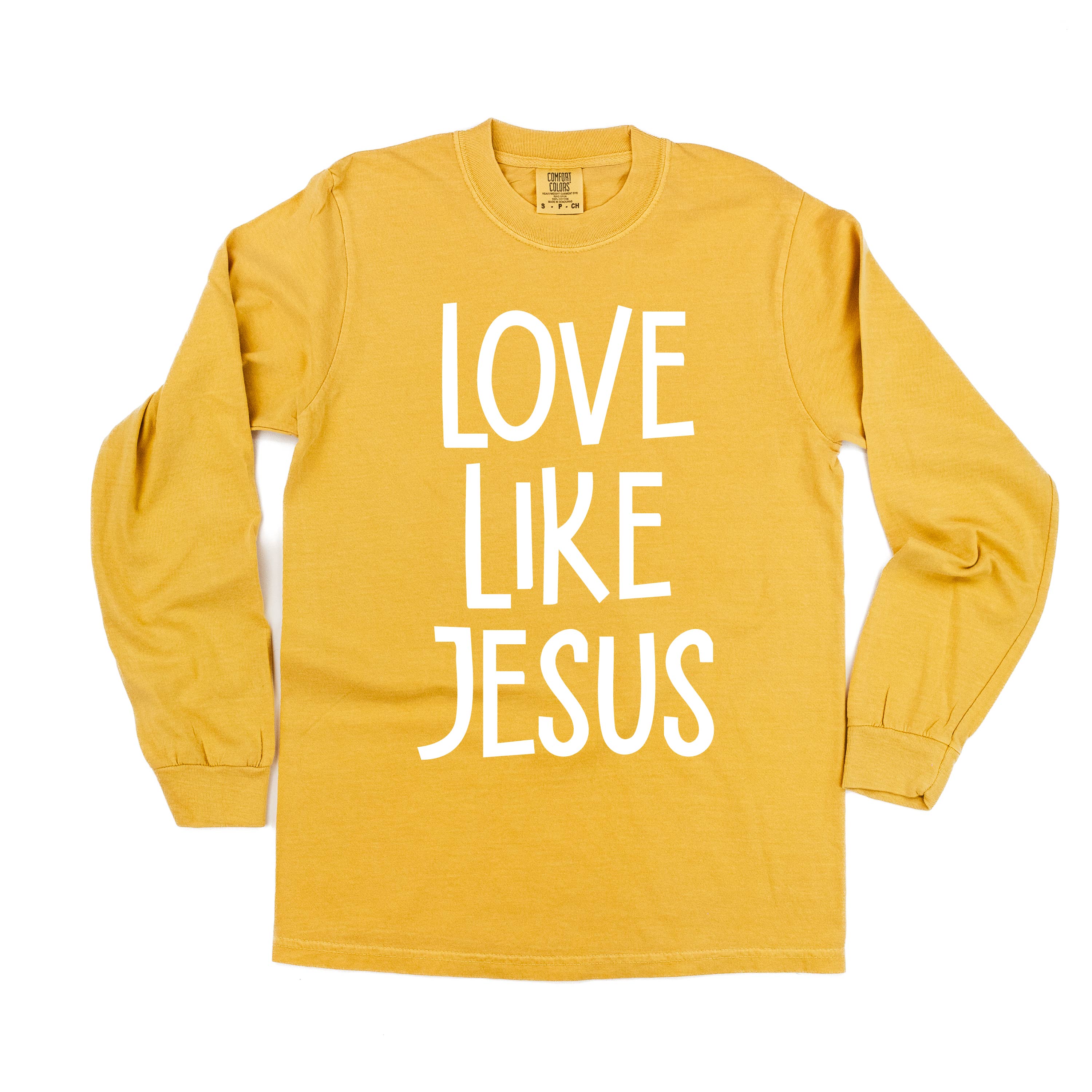 Love Like Jesus - LONG SLEEVE Comfort Colors Tee Little Mama Shirt Shop