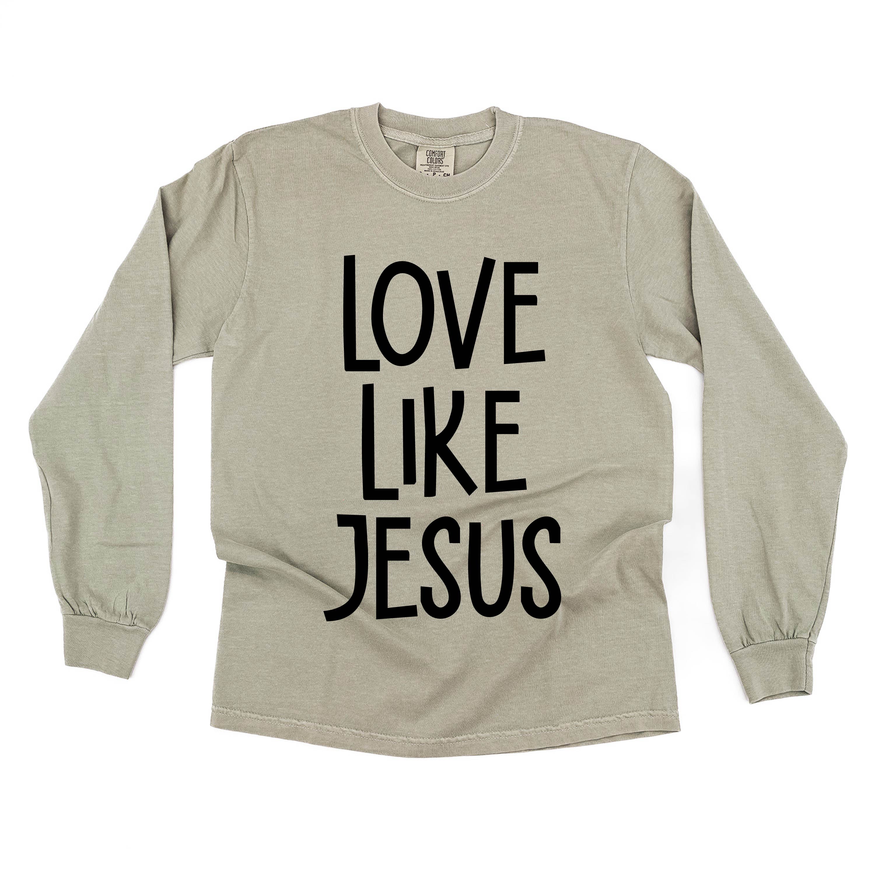 Love Like Jesus - LONG SLEEVE Comfort Colors Tee Little Mama Shirt Shop