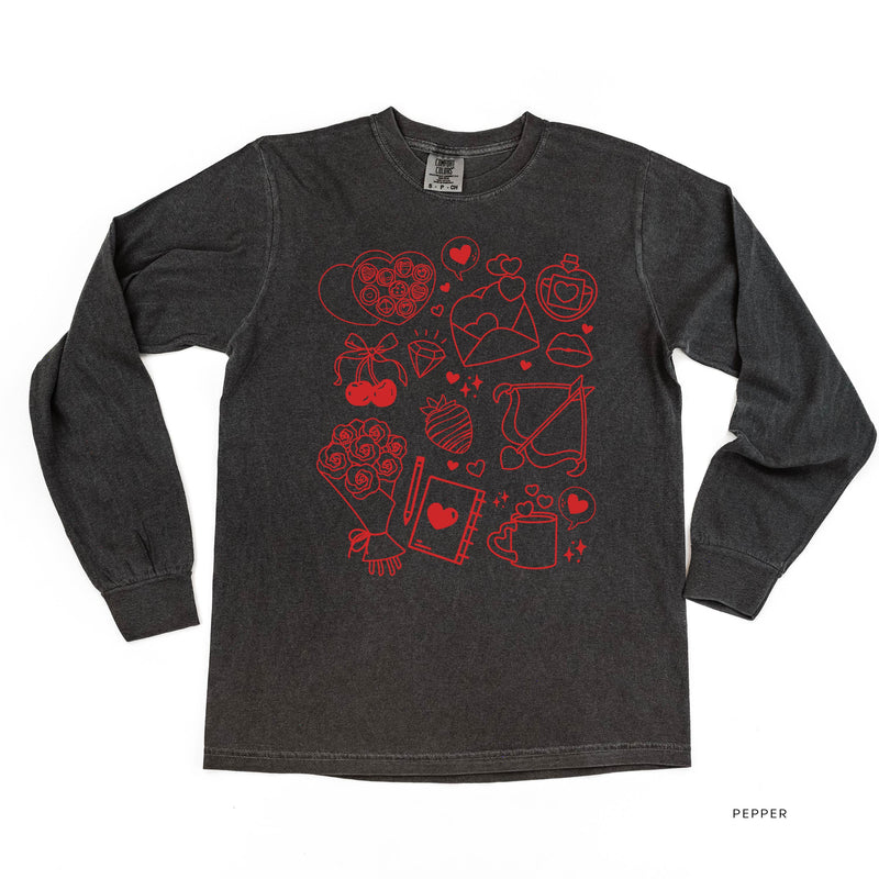 Romantic Collage - LONG SLEEVE Comfort Colors Tee