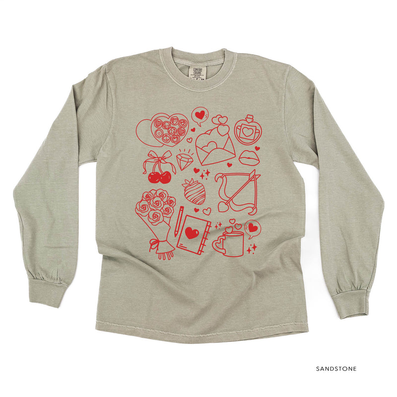 Romantic Collage - LONG SLEEVE Comfort Colors Tee