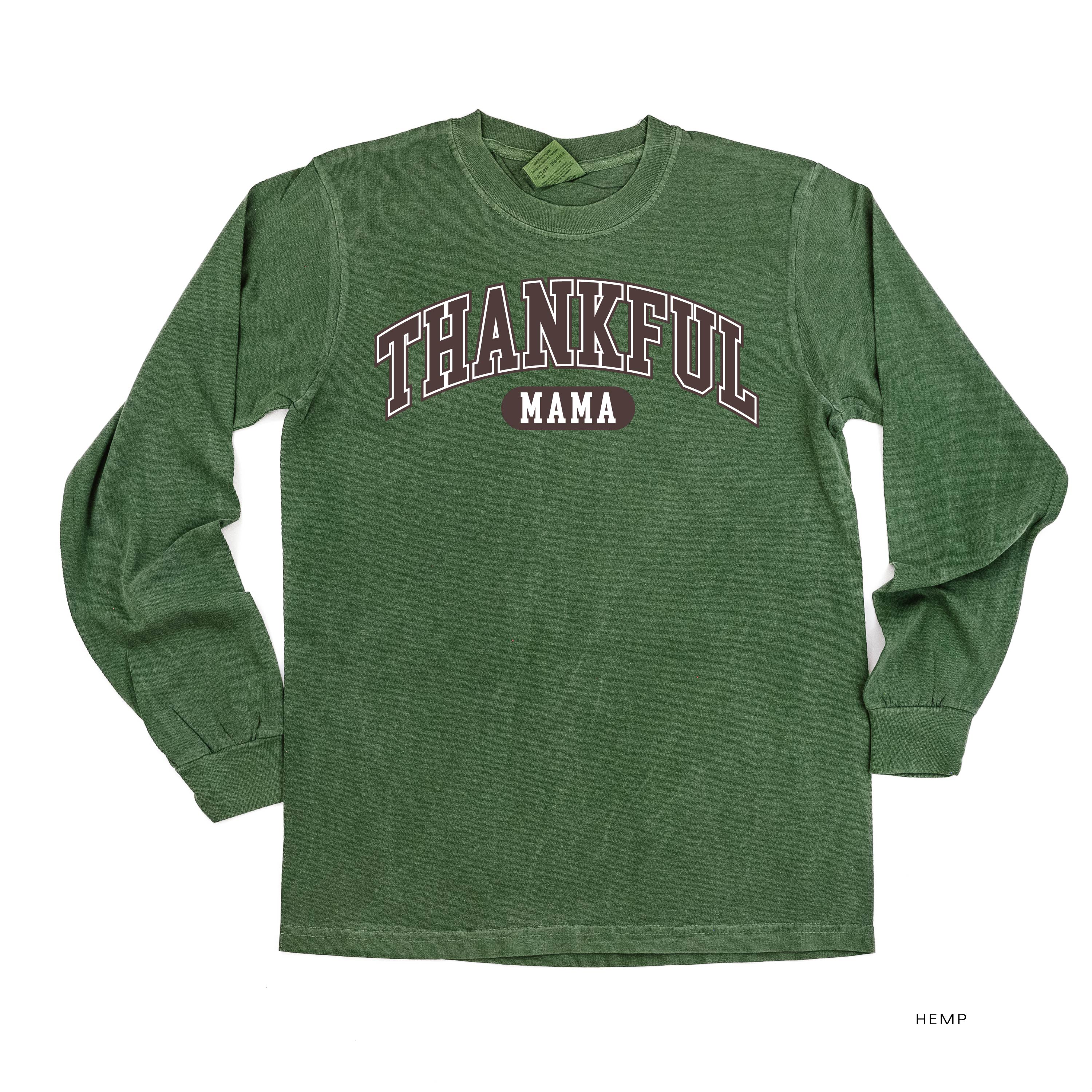 Thankful Mama - LONG SLEEVE Comfort Colors Tee Little Mama Shirt Shop