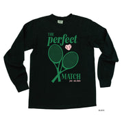 Tennis - The Perfect Match - LONG SLEEVE Comfort Colors Tee Little Mama Shirt Shop