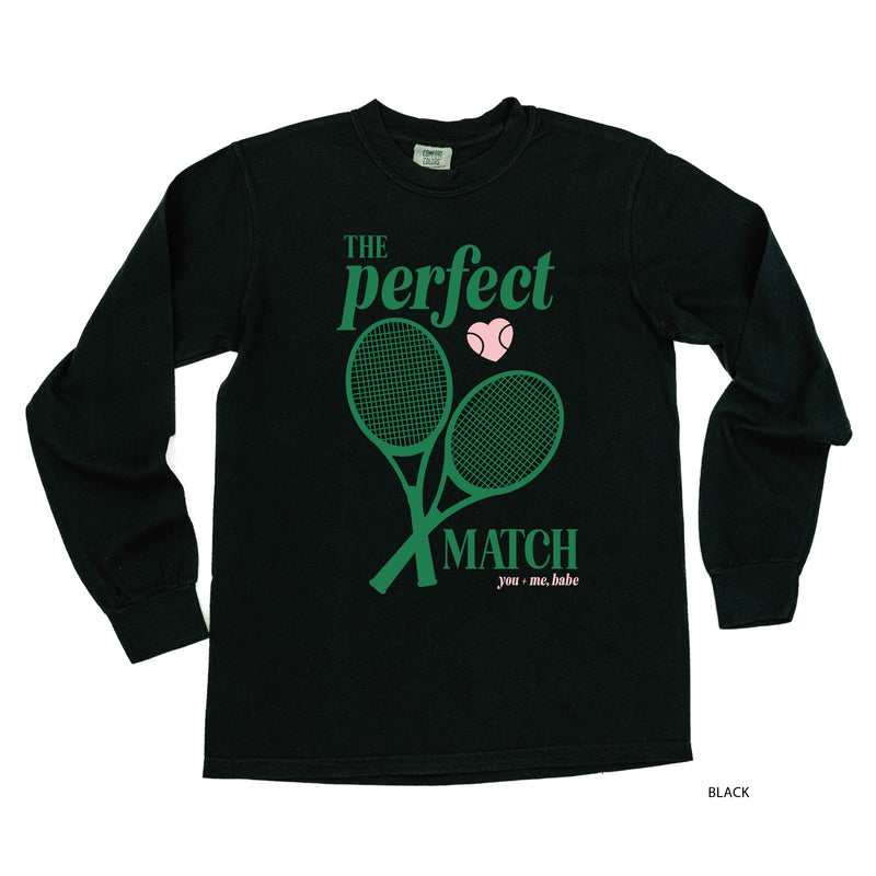 Tennis - The Perfect Match - LONG SLEEVE Comfort Colors Tee