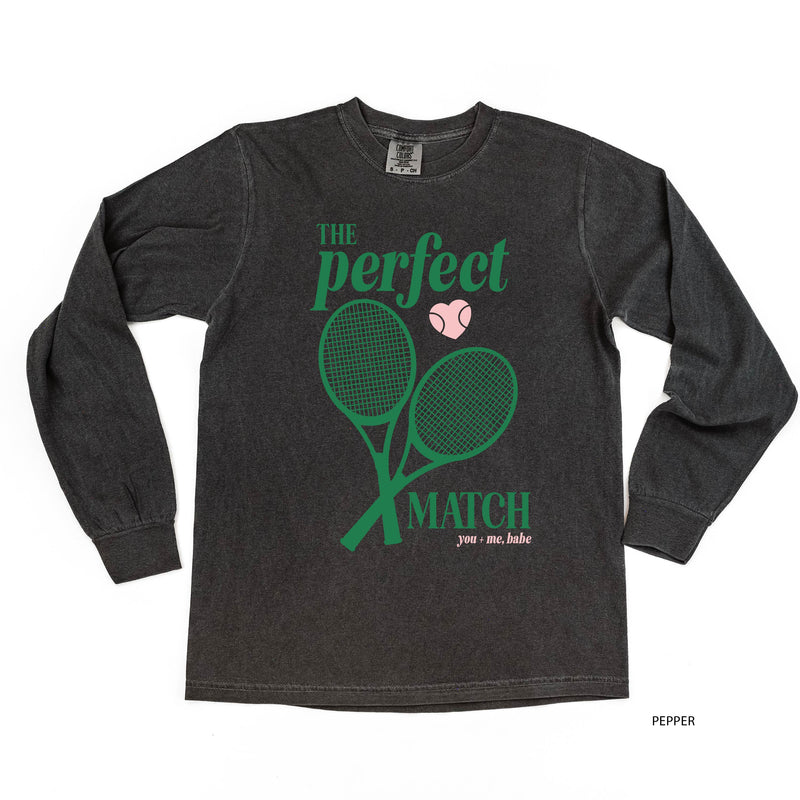 Tennis - The Perfect Match - LONG SLEEVE Comfort Colors Tee