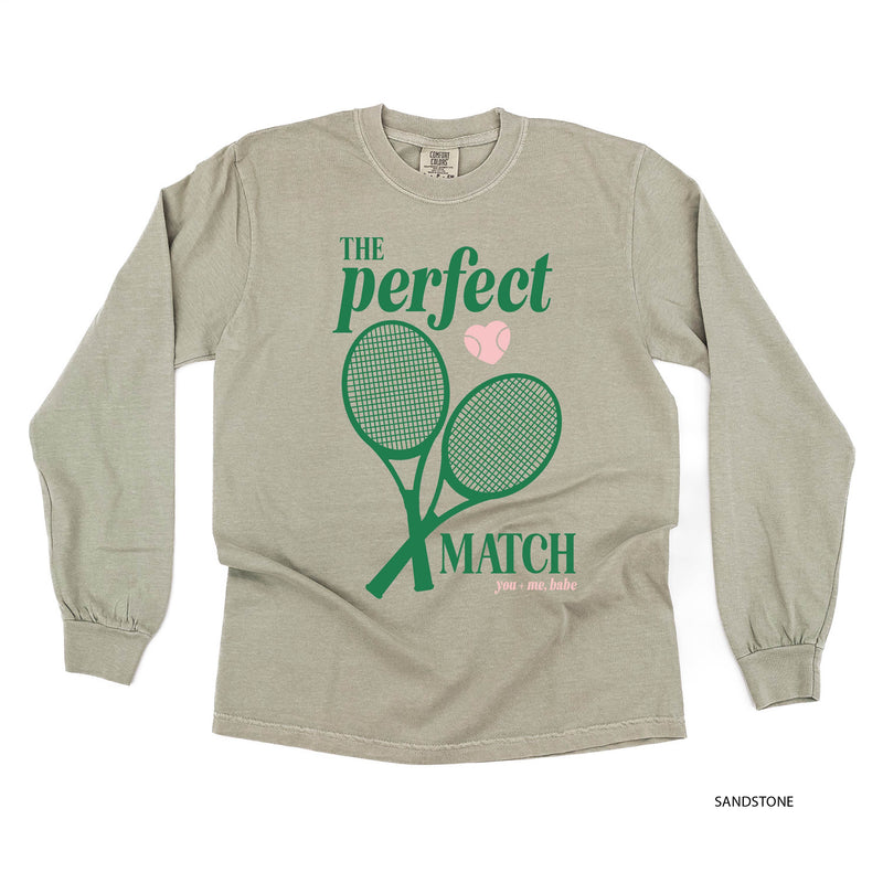 Tennis - The Perfect Match - LONG SLEEVE Comfort Colors Tee