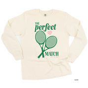 Tennis - The Perfect Match - LONG SLEEVE Comfort Colors Tee Little Mama Shirt Shop