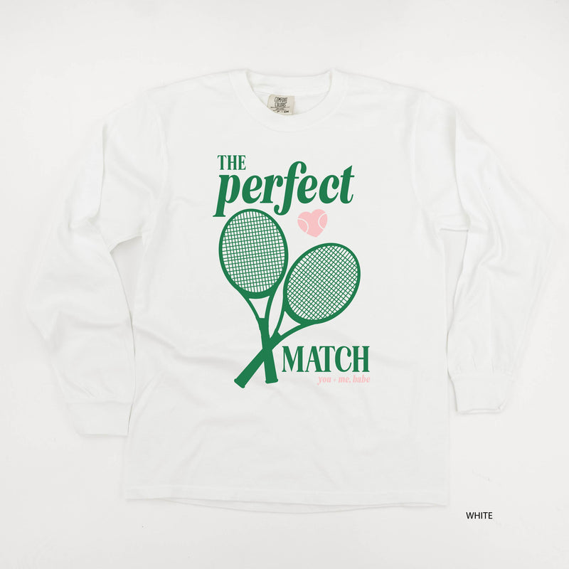 Tennis - The Perfect Match - LONG SLEEVE Comfort Colors Tee