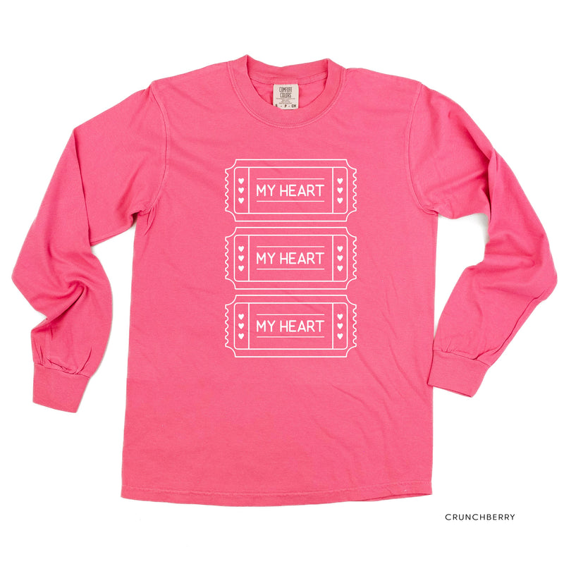 Ticket To My Heart - LONG SLEEVE Comfort Colors Tee