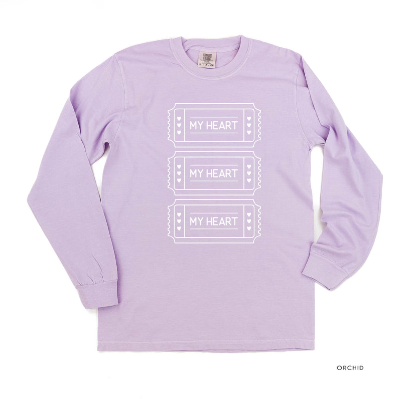 Ticket To My Heart - LONG SLEEVE Comfort Colors Tee