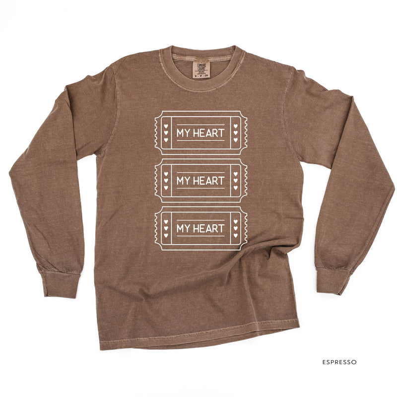 Ticket To My Heart - LONG SLEEVE Comfort Colors Tee