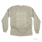 Ticket To My Heart - LONG SLEEVE Comfort Colors Tee Little Mama Shirt Shop