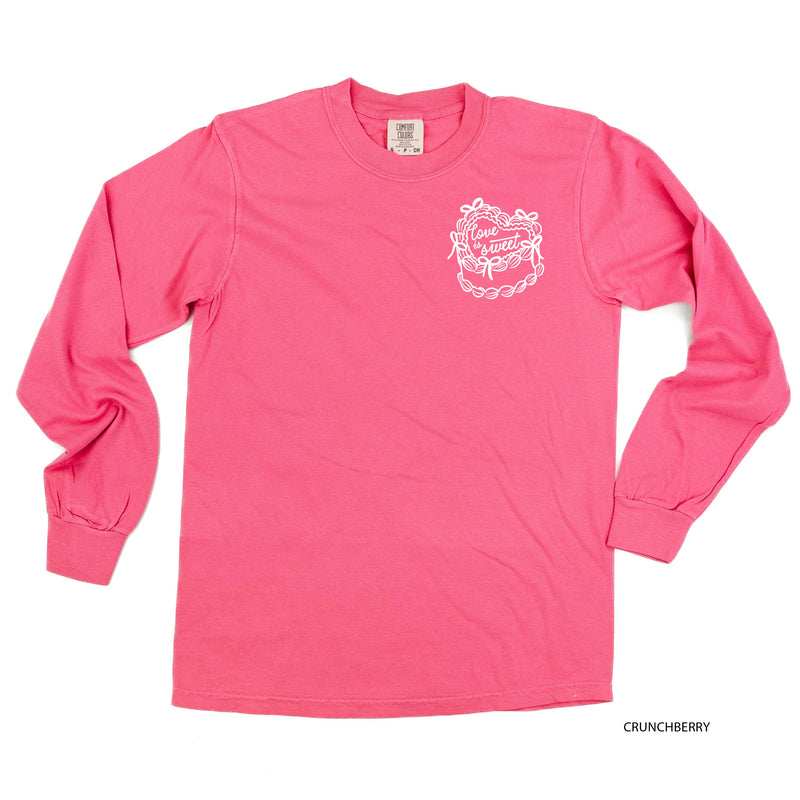 Love Is Sweet (pocket) - LONG SLEEVE Comfort Colors Tee