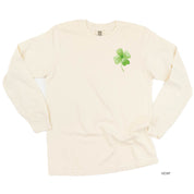 Watercolor Lucky You (pf&b) - LONG SLEEVE Comfort Colors Tee Little Mama Shirt Shop