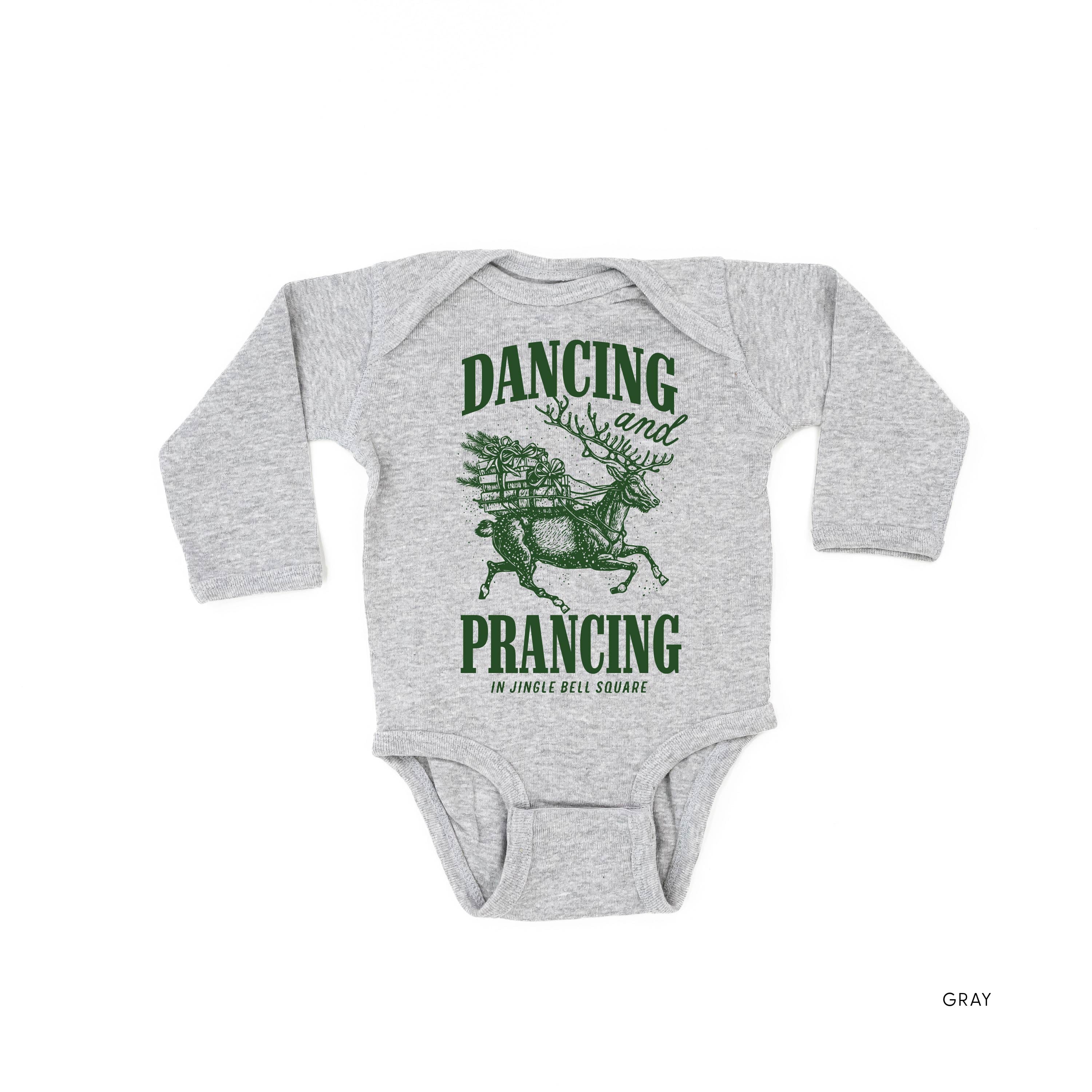 Dancing and Prancing in Jingle Bell Square - Child LONG SLEEVE Tee Little Mama Shirt Shop
