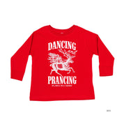 Dancing and Prancing in Jingle Bell Square - Child LONG SLEEVE Tee Little Mama Shirt Shop