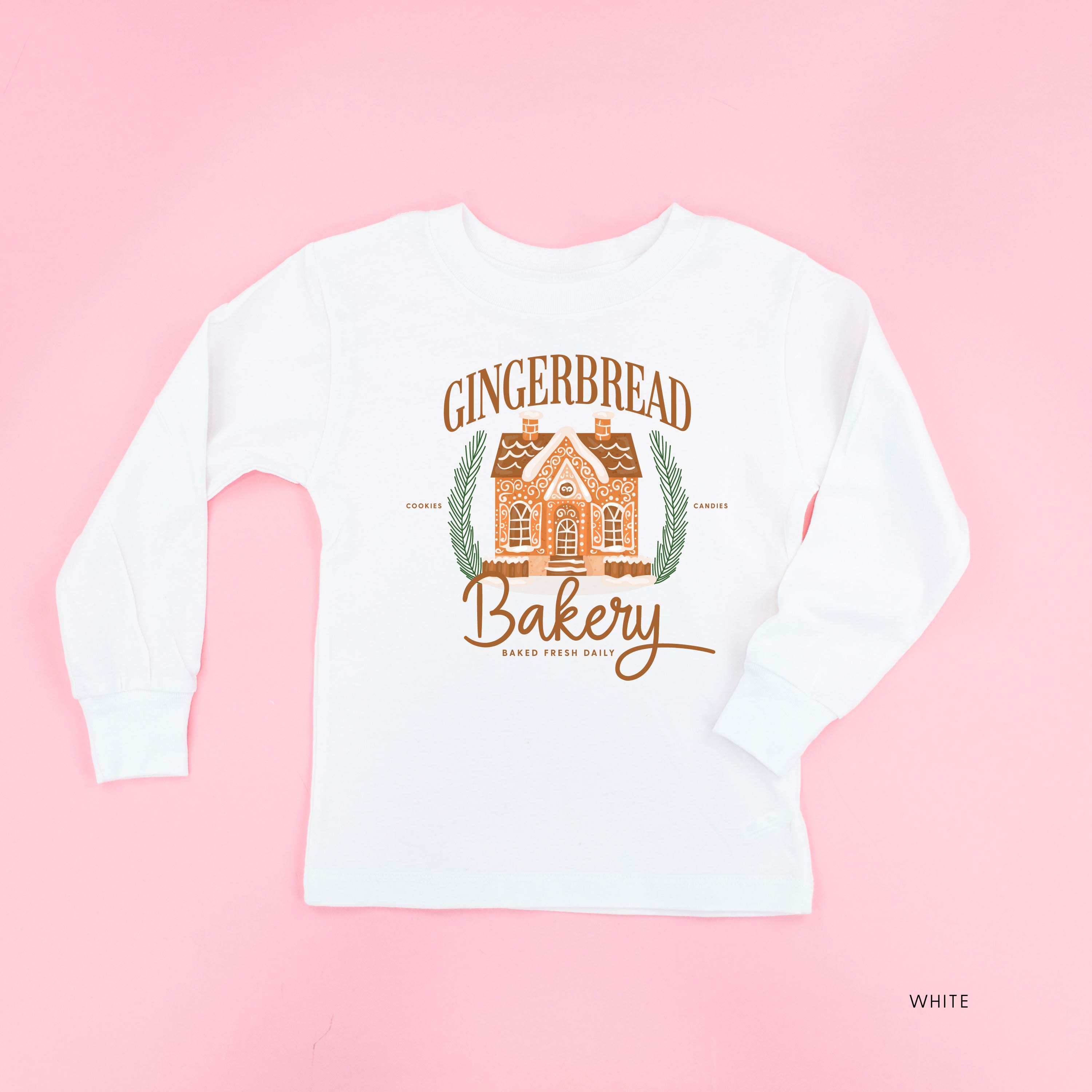 Gingerbread Bakery - Child LONG SLEEVE Tee Little Mama Shirt Shop