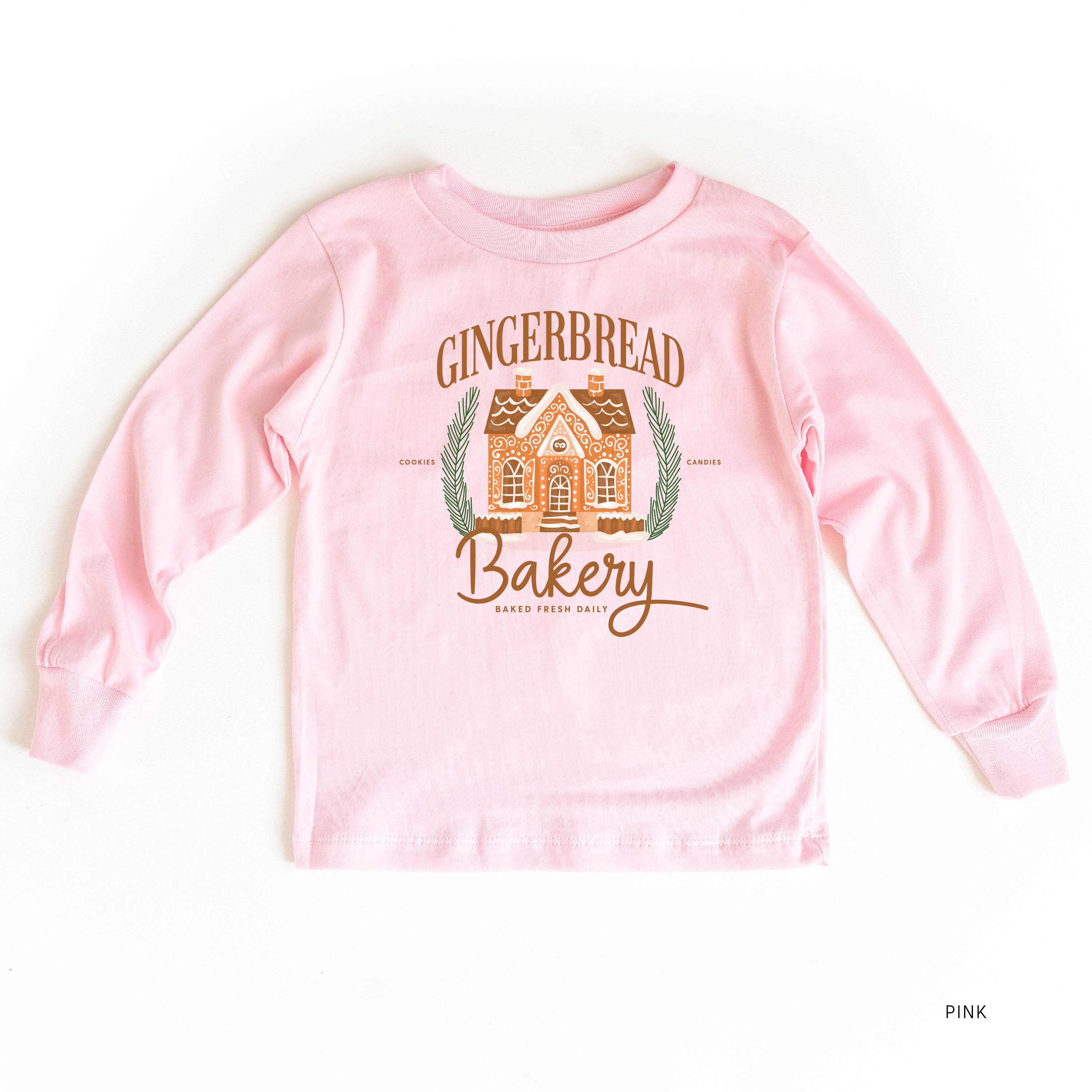 Gingerbread Bakery - Child LONG SLEEVE Tee Little Mama Shirt Shop