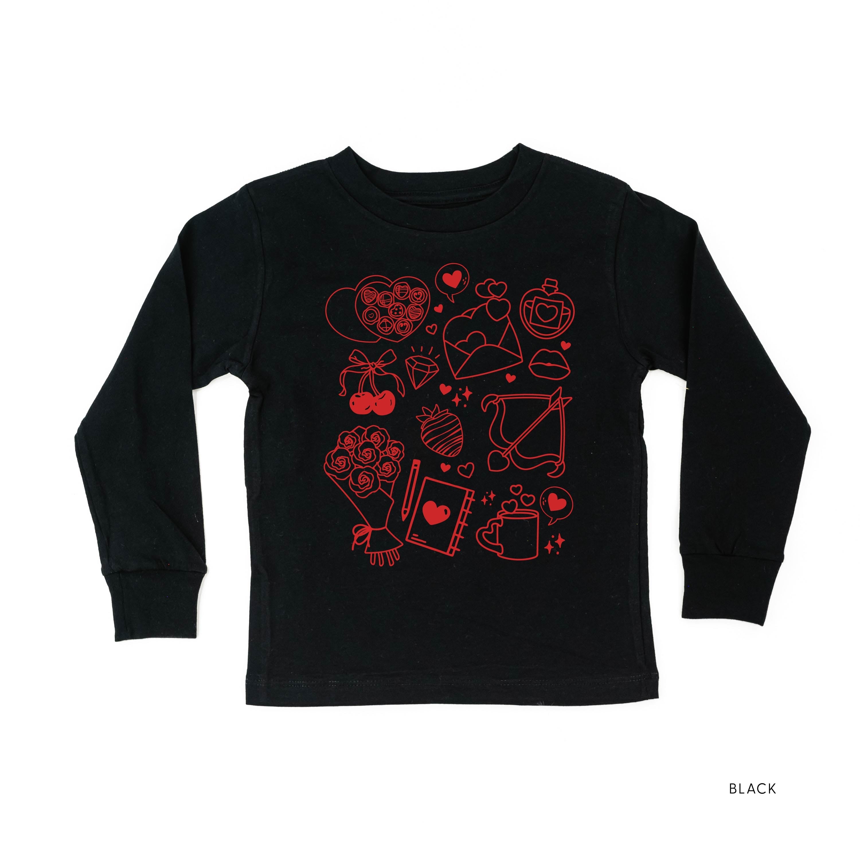 Romantic Collage - Child Long Sleeve Tee Little Mama Shirt Shop