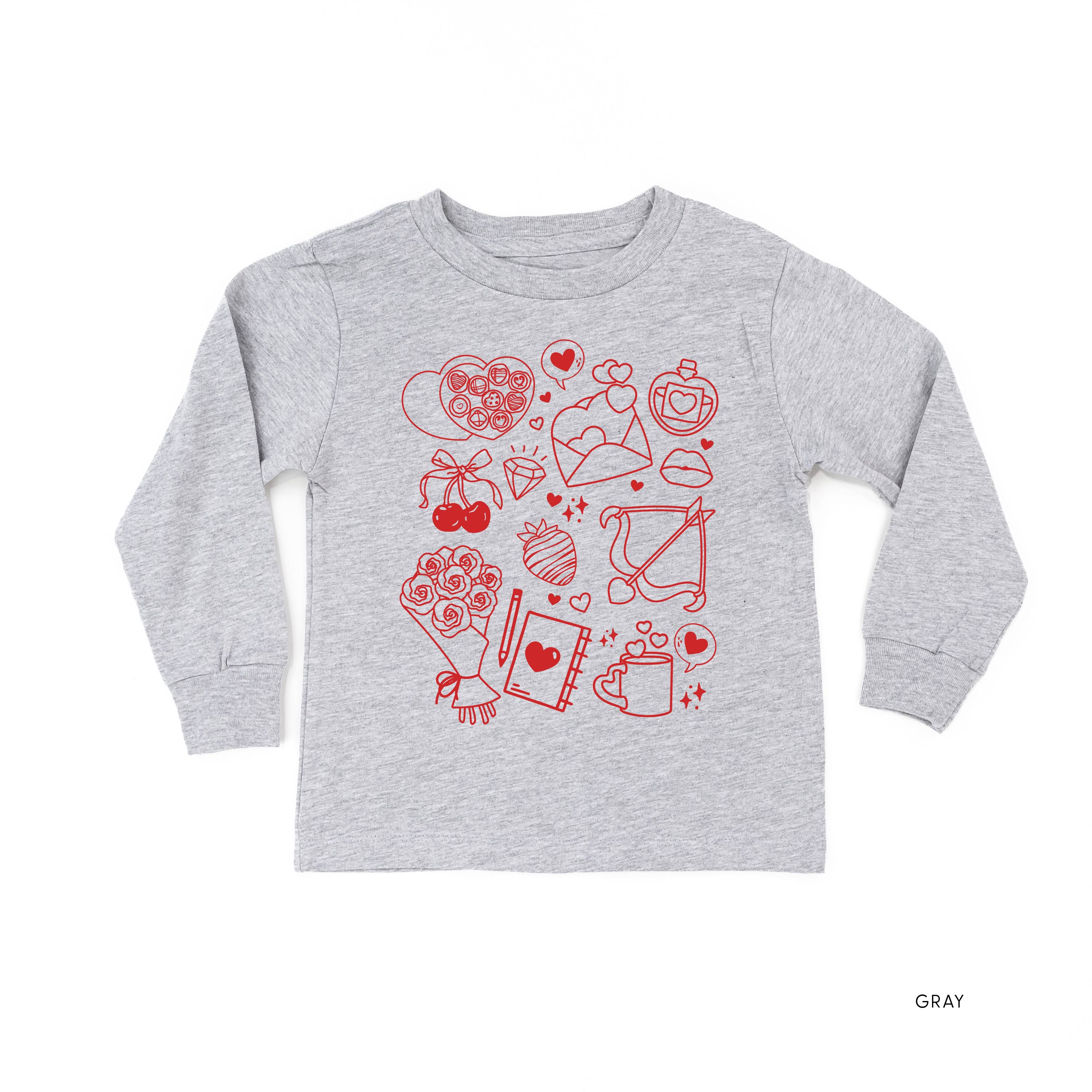 Romantic Collage - Child Long Sleeve Tee Little Mama Shirt Shop