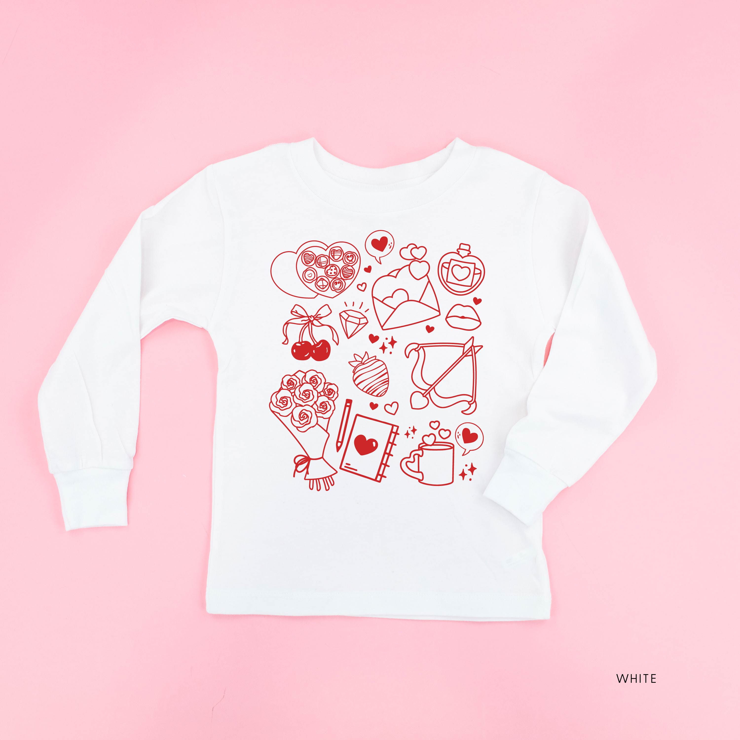 Romantic Collage - Child Long Sleeve Tee Little Mama Shirt Shop
