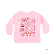 Romantic Collage - Child Long Sleeve Tee Little Mama Shirt Shop