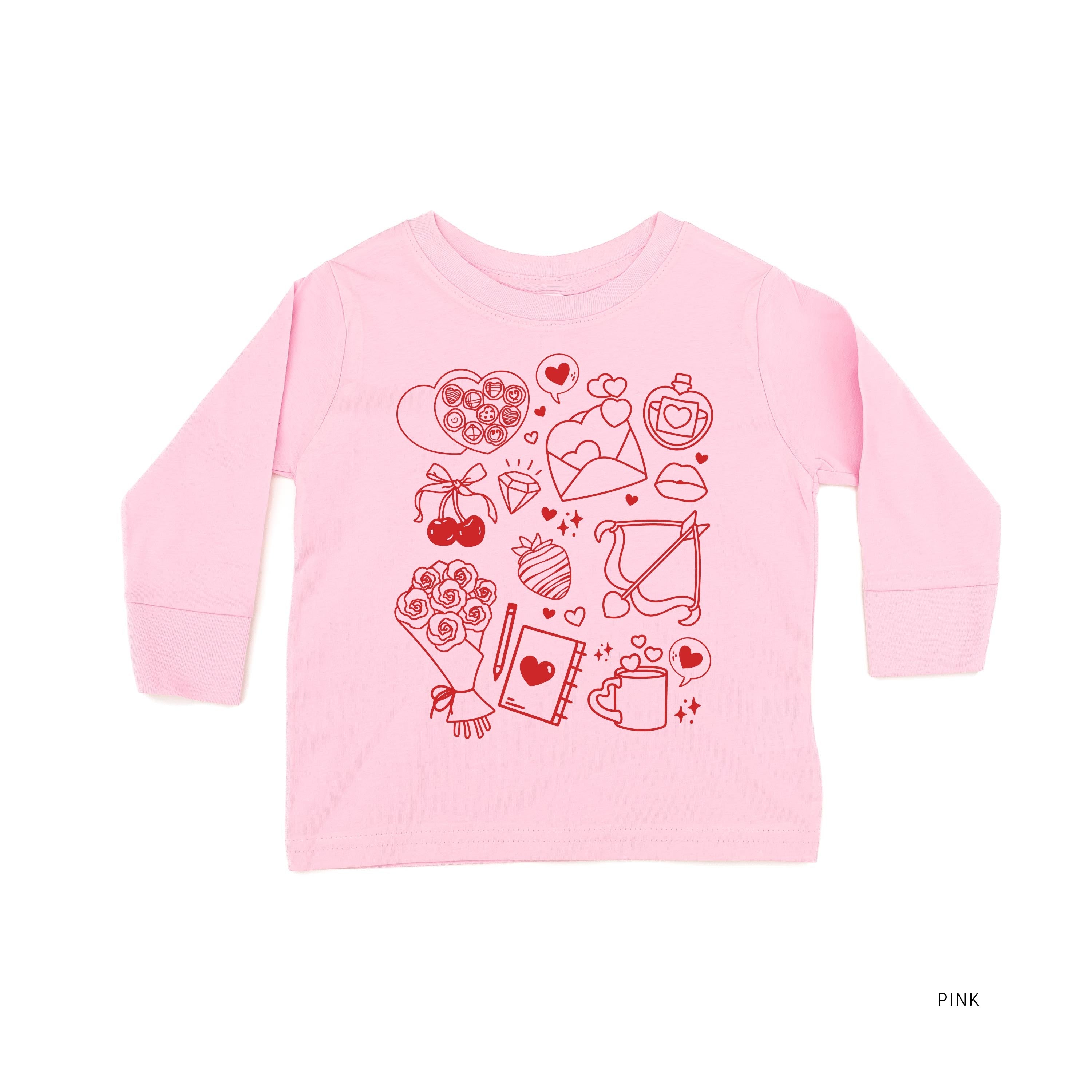 Romantic Collage - Child Long Sleeve Tee Little Mama Shirt Shop