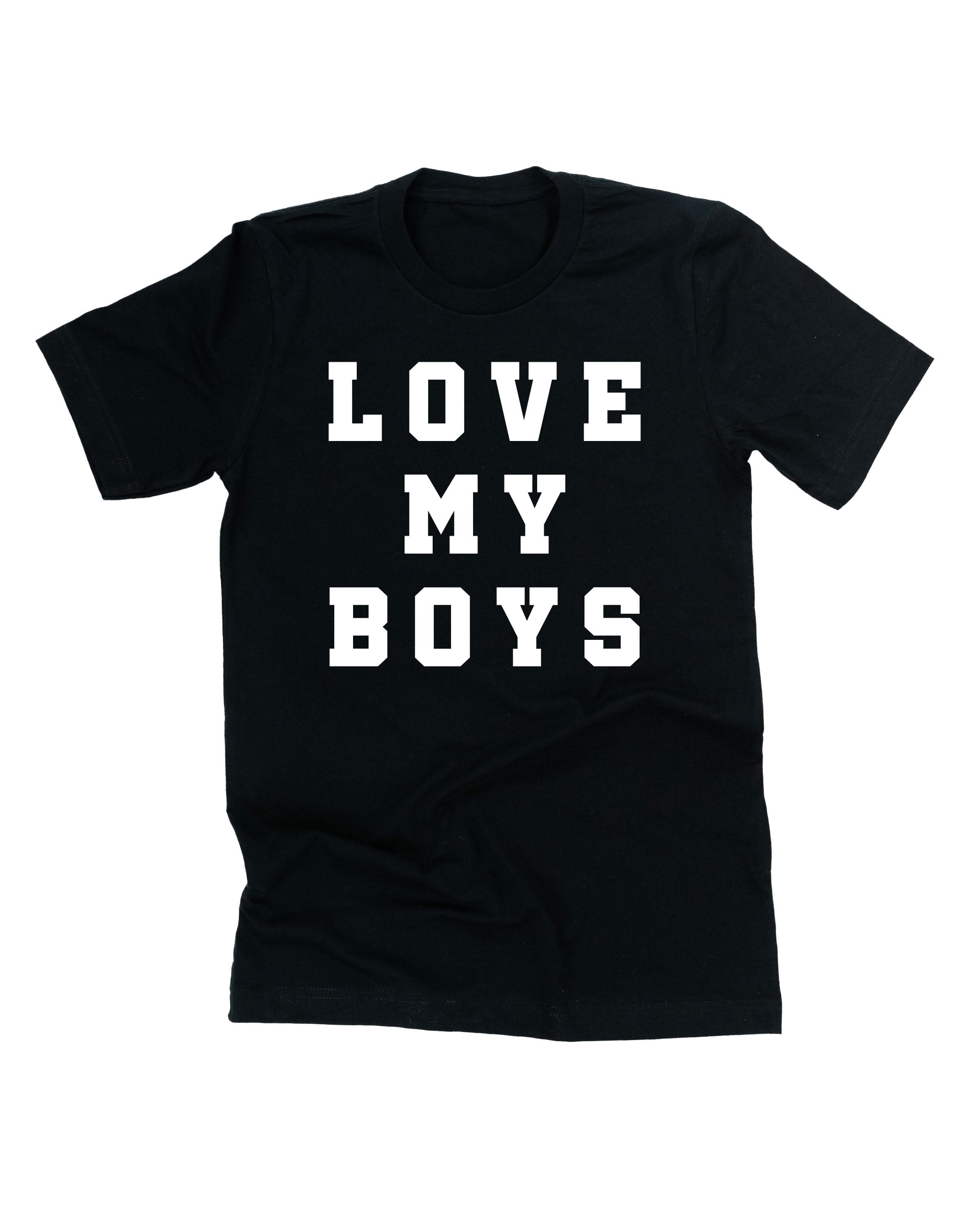 Love My Boys - (Plural) - Unisex Tee Little Mama Shirt Shop
