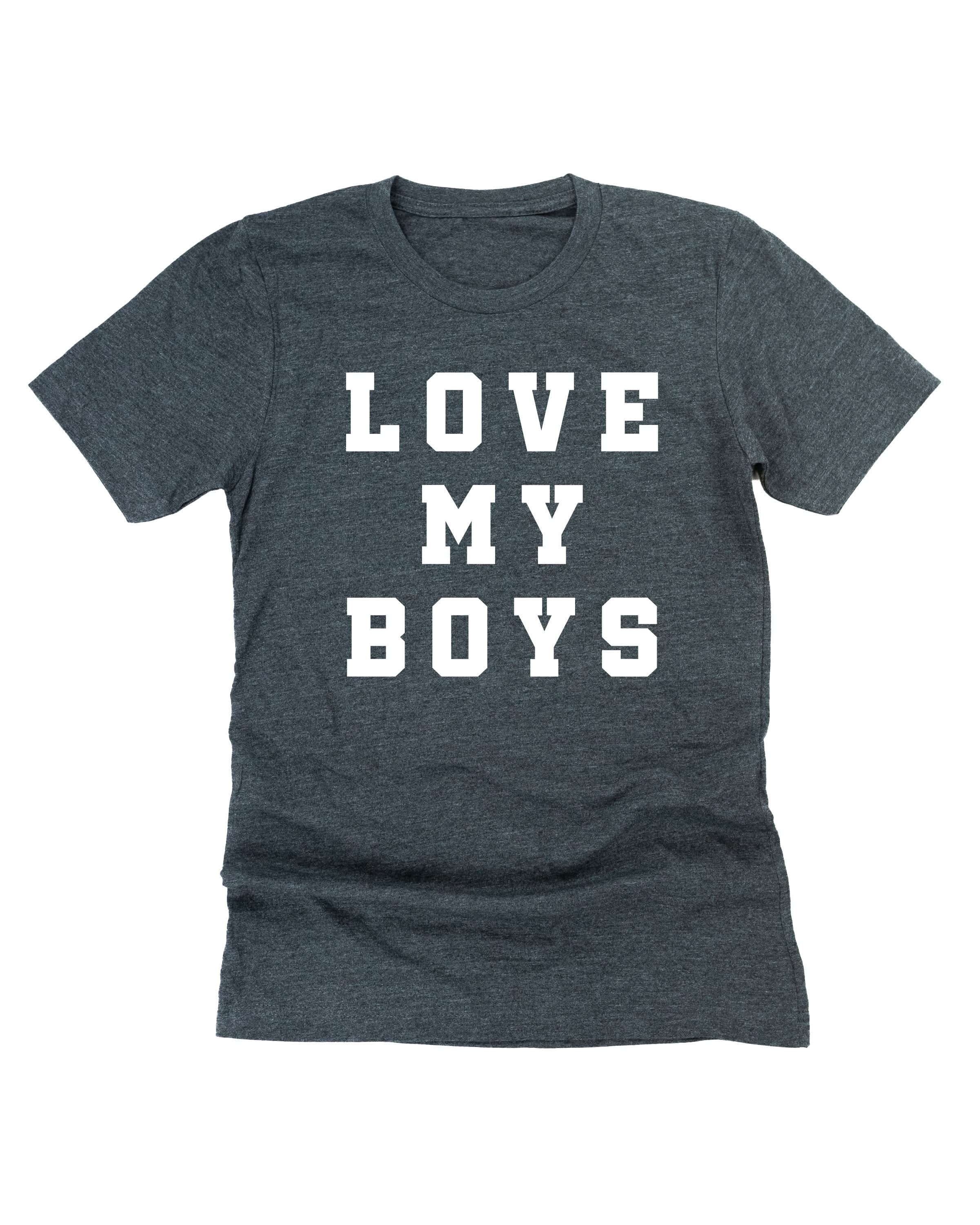 Love My Boys - (Plural) - Unisex Tee Little Mama Shirt Shop