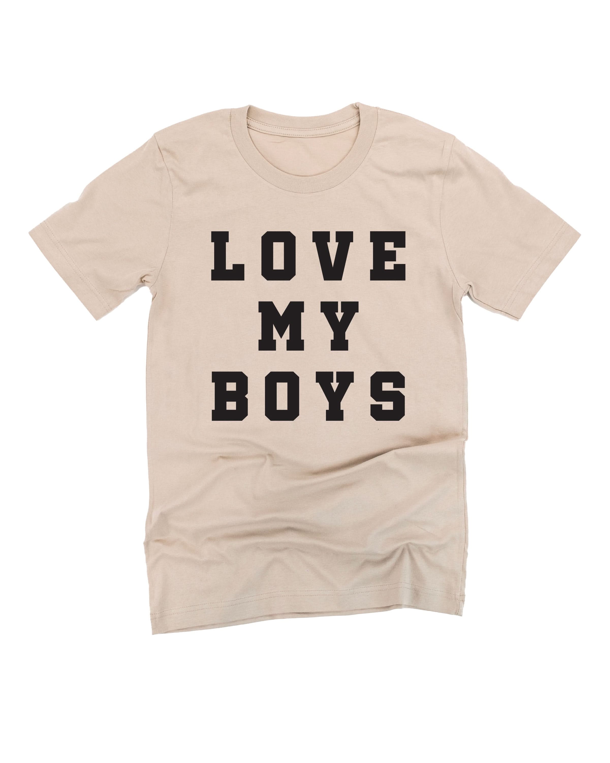 Love My Boys - (Plural) - Unisex Tee Little Mama Shirt Shop