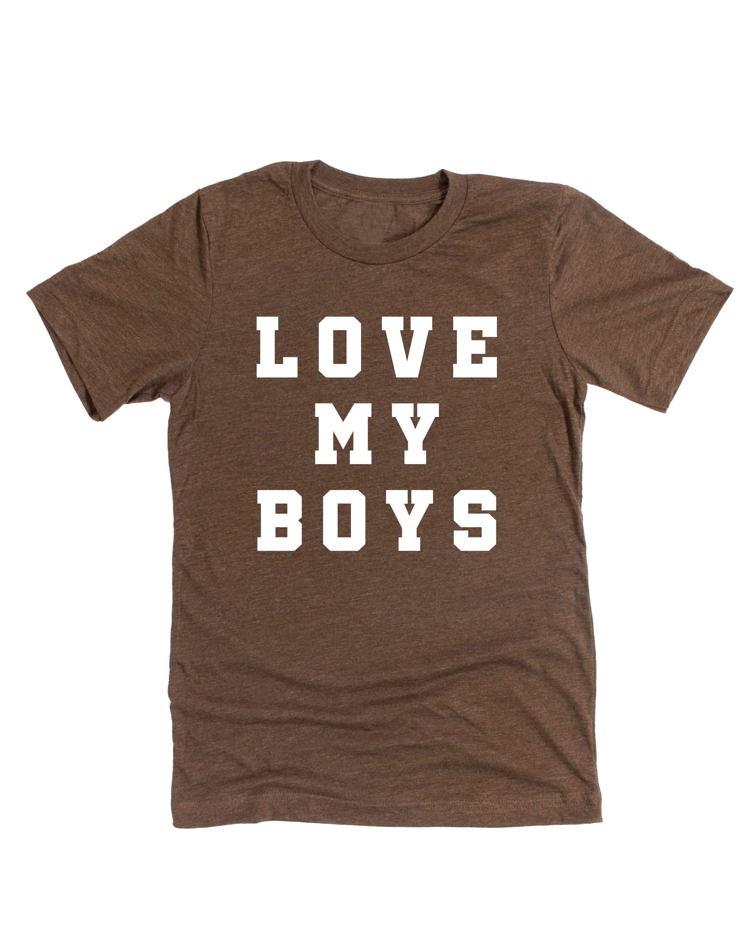 Love My Boys - (Plural) - Unisex Tee Little Mama Shirt Shop