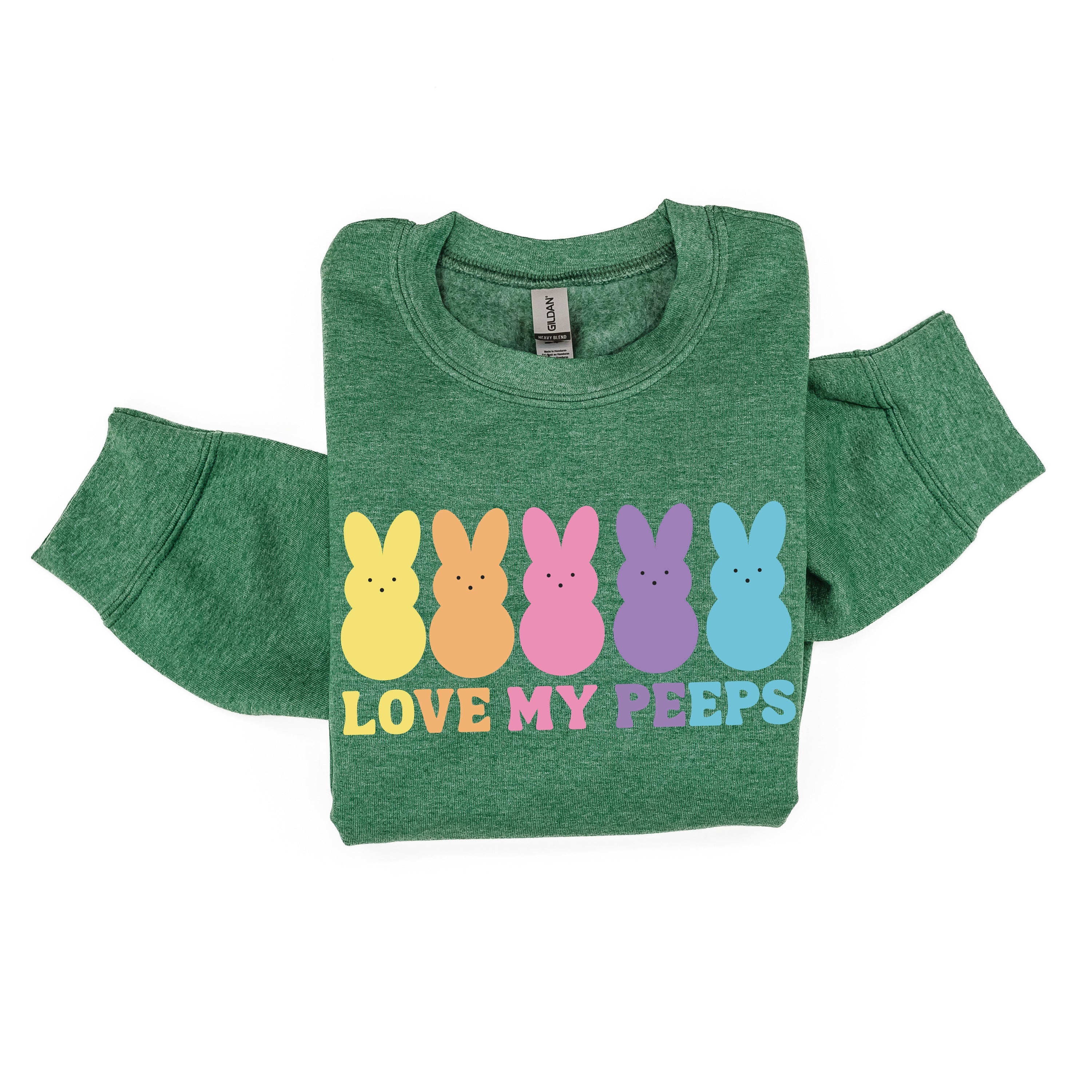 Love My Peeps - Neon - BASIC Fleece Little Mama Shirt Shop LLC