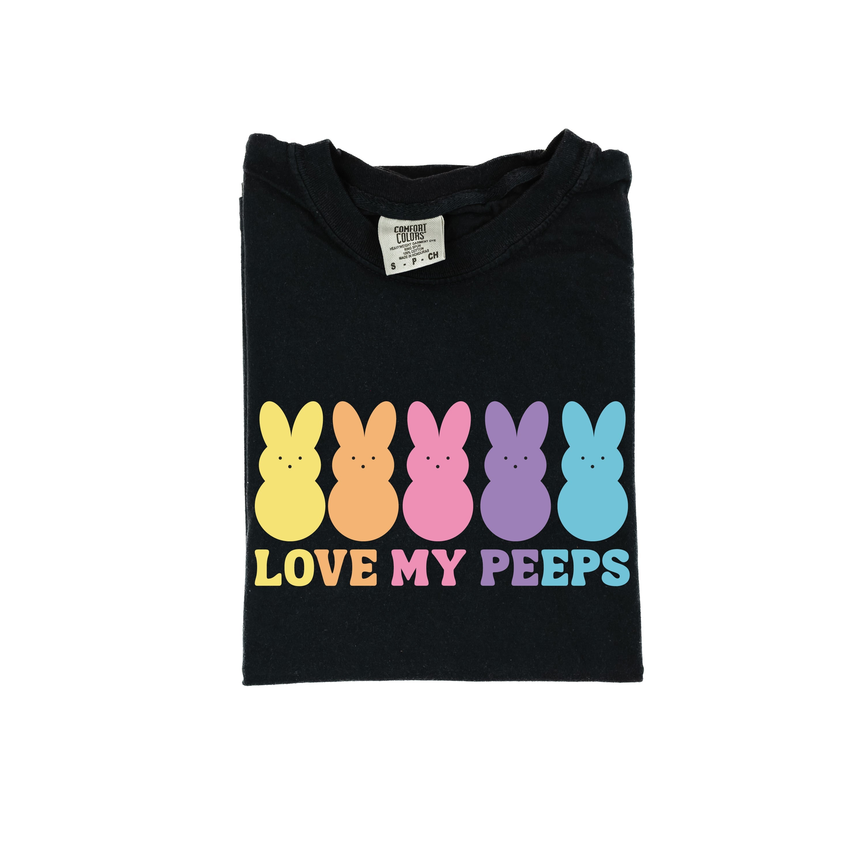 Love My Peeps - Neon - Comfort Colors Tee Little Mama Shirt Shop